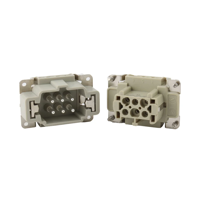 M/F 6 Pin Insert Heavy Duty Connector